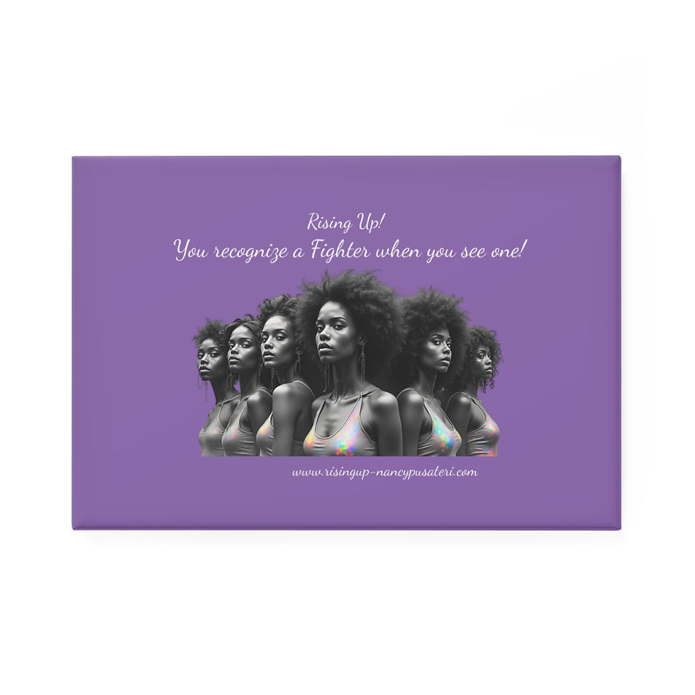 Rectangle Button Magnet, Inspiring Rising Up Healing Strength, Fridge Magnets