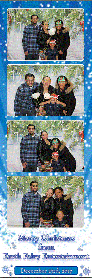 Holiday Christmas winter photo booth in 