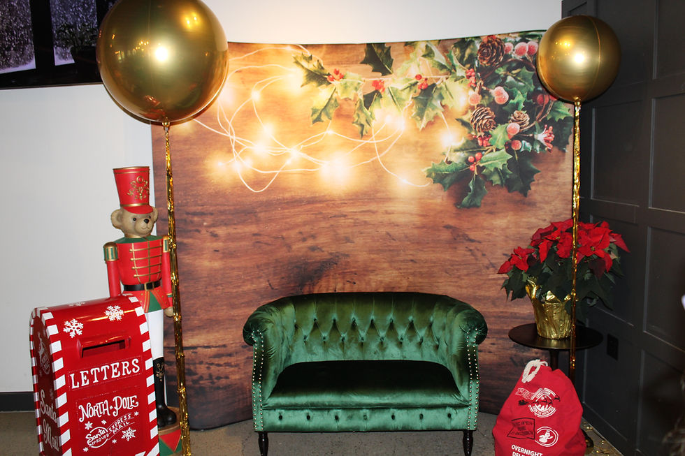 Holiday photo booth for a corporate party in Portland and Salem Oregon