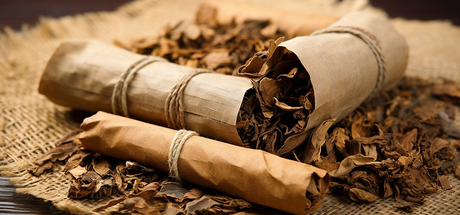 rolling natural tobacco