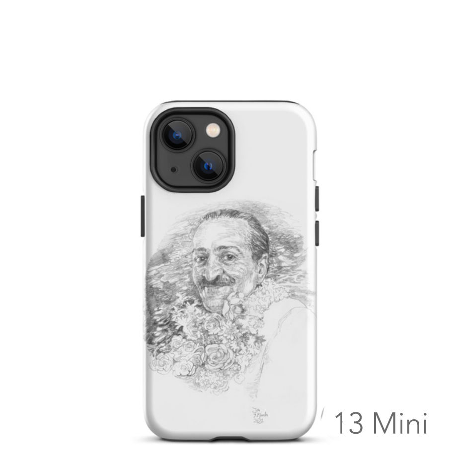 Thumbnail: iPhone Case featuring Baba with Garland by Jane Adams