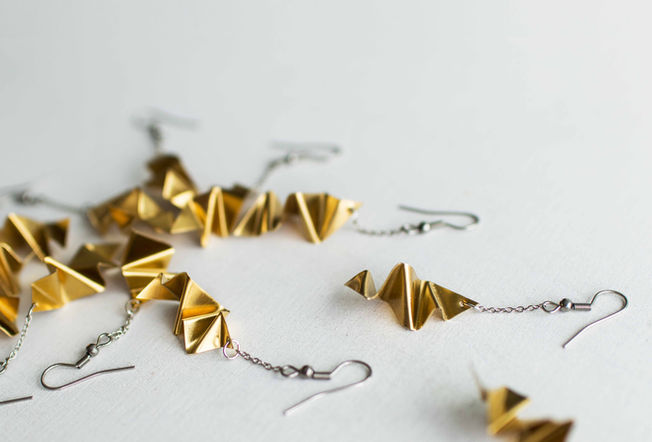 Studio Hatzenbichler, Innenarchitektur und Design Wien, Ohrringe aus Messing, Fräulein Lampe, The ear