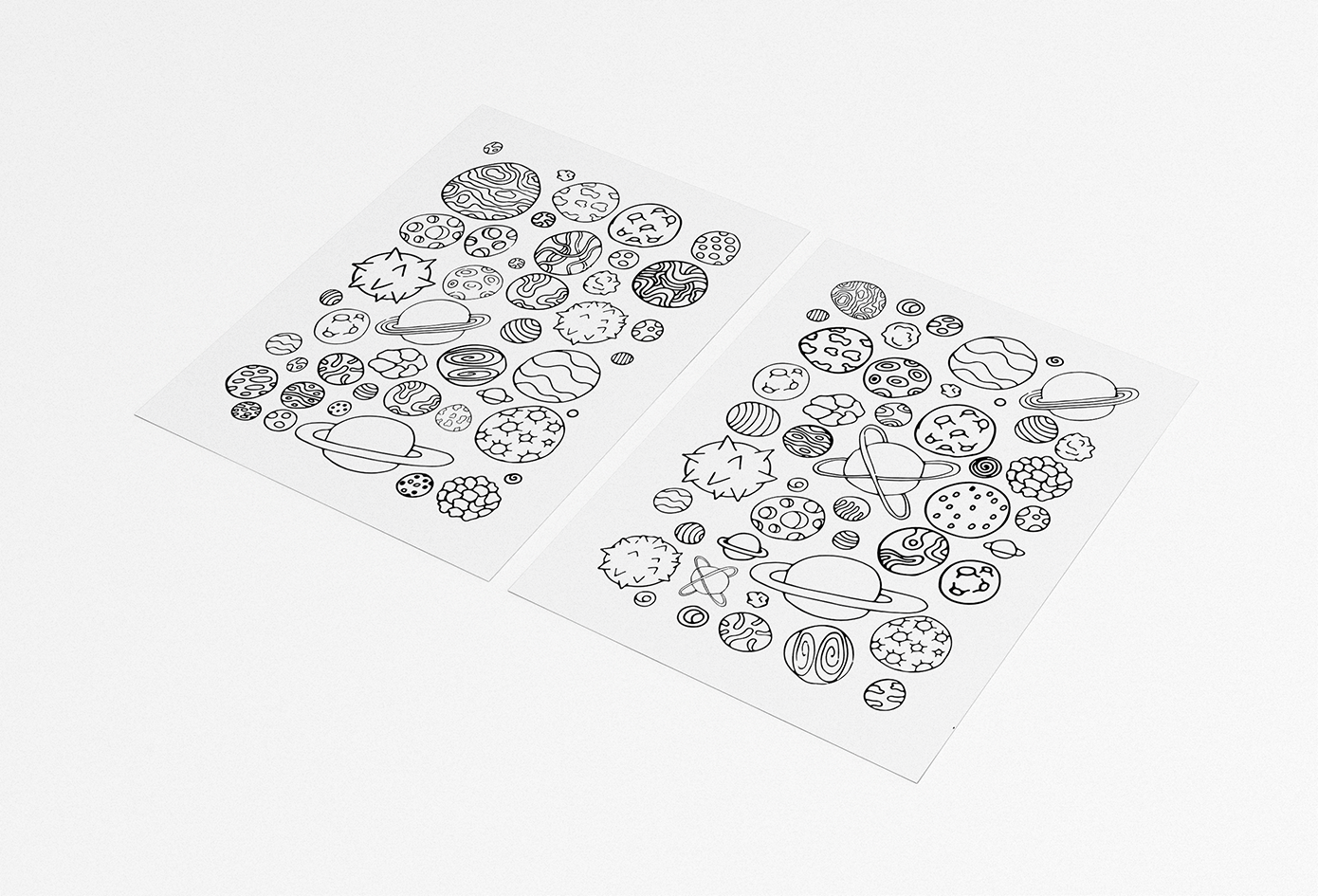 Ausmalseiten „Planeten“