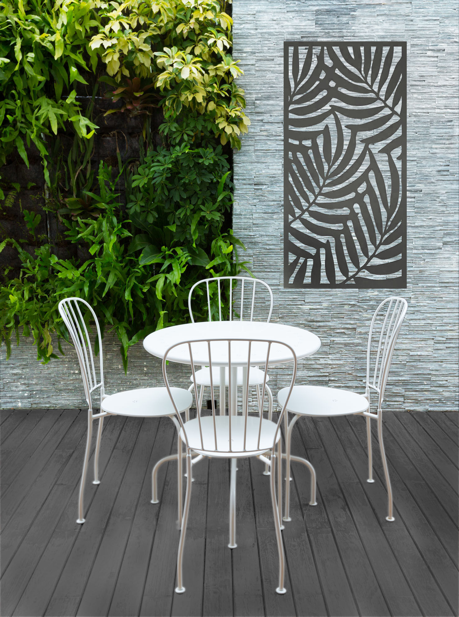 Composite Trellis Screen - Areca -Anthracite