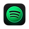 [CITYPNG.COM]Spotify Square App Icon Black & Green PNG - 1000x1000.png