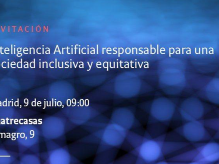 NUEVO EVENTO 🌍 Inteligencia Artificial responsable para una sociedad inclusiva y equitativa