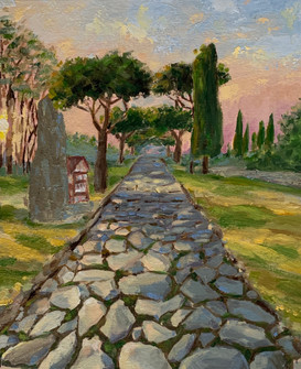 Appian Way at sunset