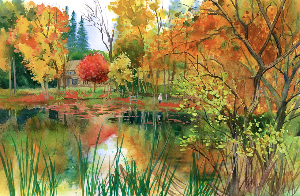 CNY Cazenovia Carpenter Pond with Ruth Fall 2017