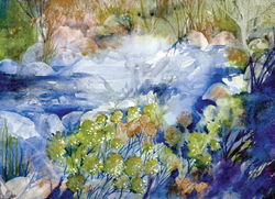 Watercolors Cards River