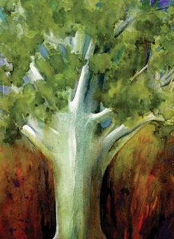 Watercolors Cards Tree