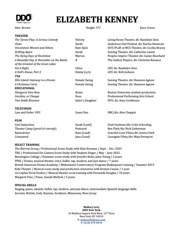 Elizabeth Kenney Acting Resumé 7.20.26.docx.jpg