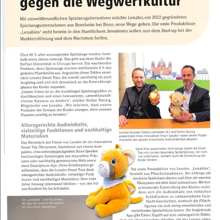 Lenabo im Fachmagazin „Das Spielzeug“: Langlebige Spielzeuglösungen im Fokus 🎉