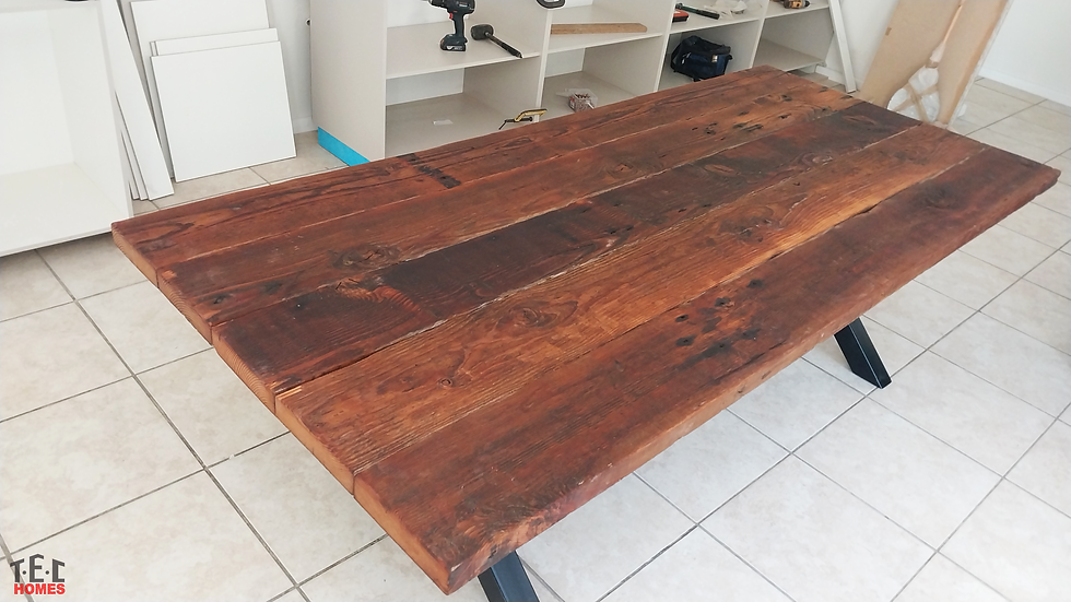 Reclaimed Oregon Pine Dining Table