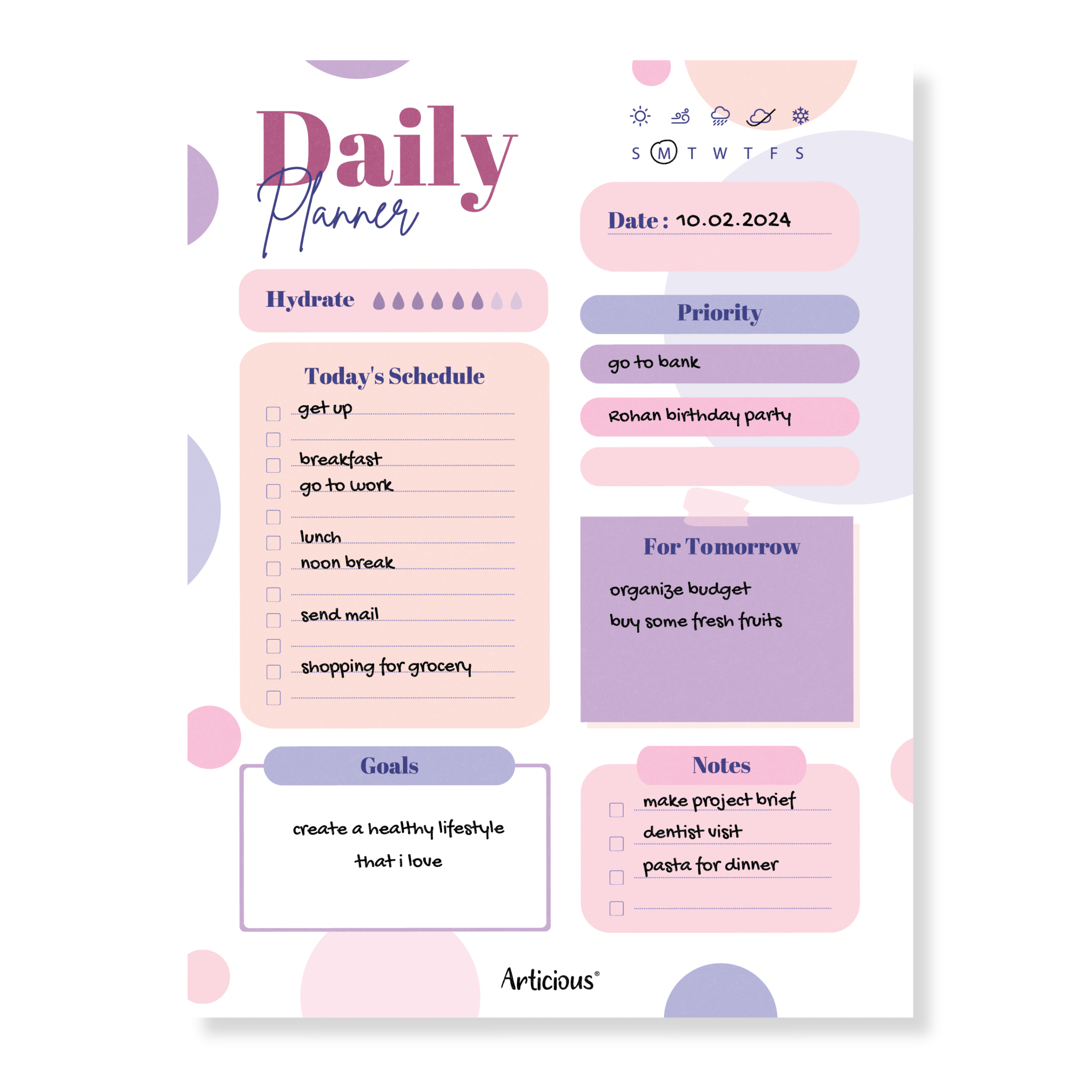 Daily Planners