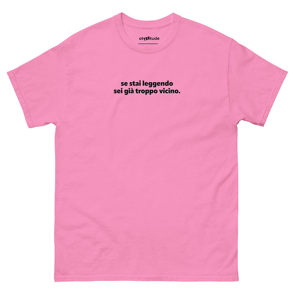 Miniatura: Se stai leggendo… T shirt Unisex Stampa Nera