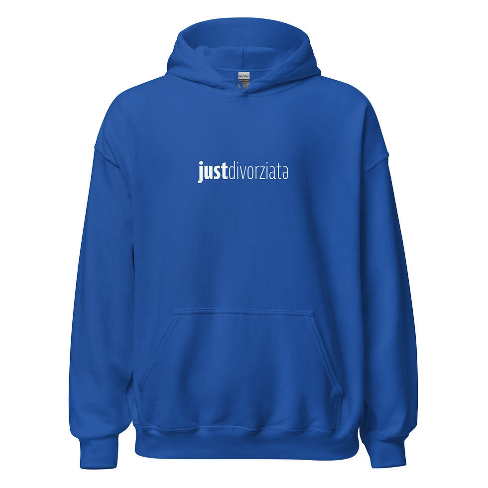 Miniatura: justdivorziatə Felpa Unisex Stampa Bianca