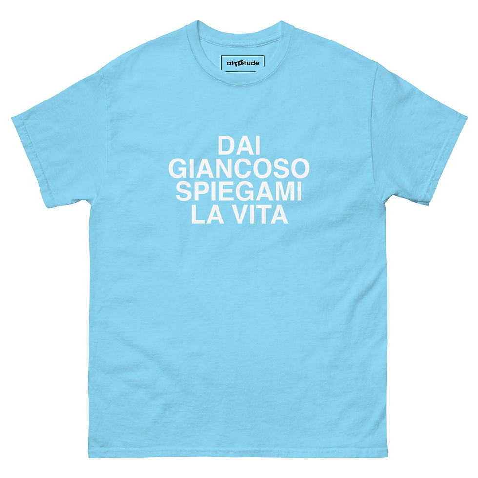 Miniatura: Giancoso T shirt Unisex Stampa Bianca