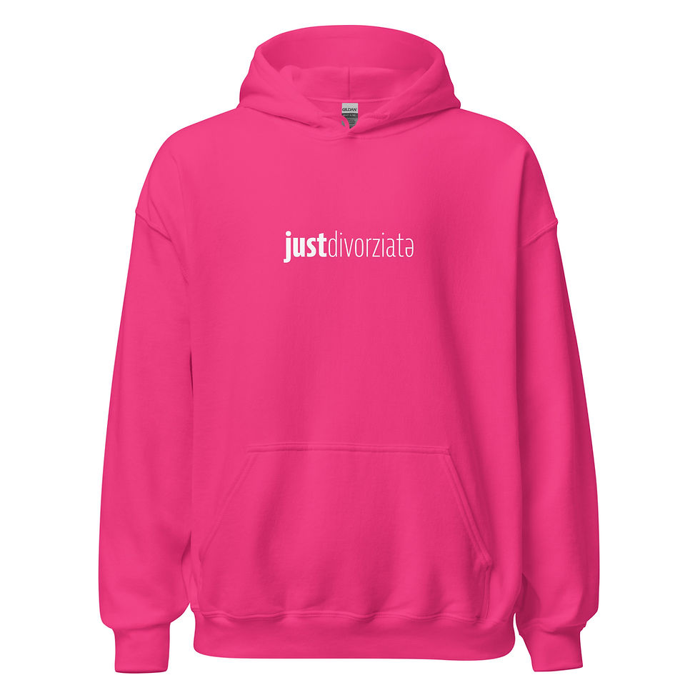 Miniatura: justdivorziatə Felpa Unisex Stampa Bianca