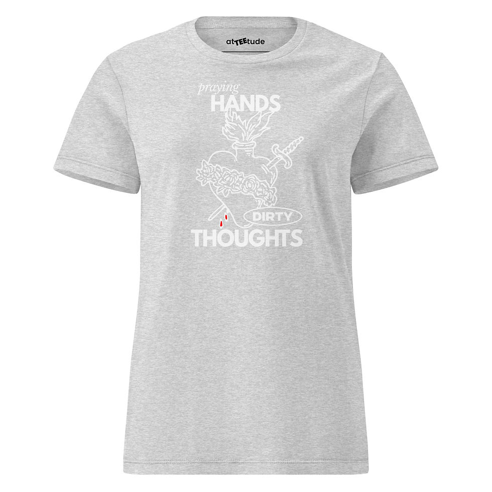 Miniatura: Praying hands T shirt Donna