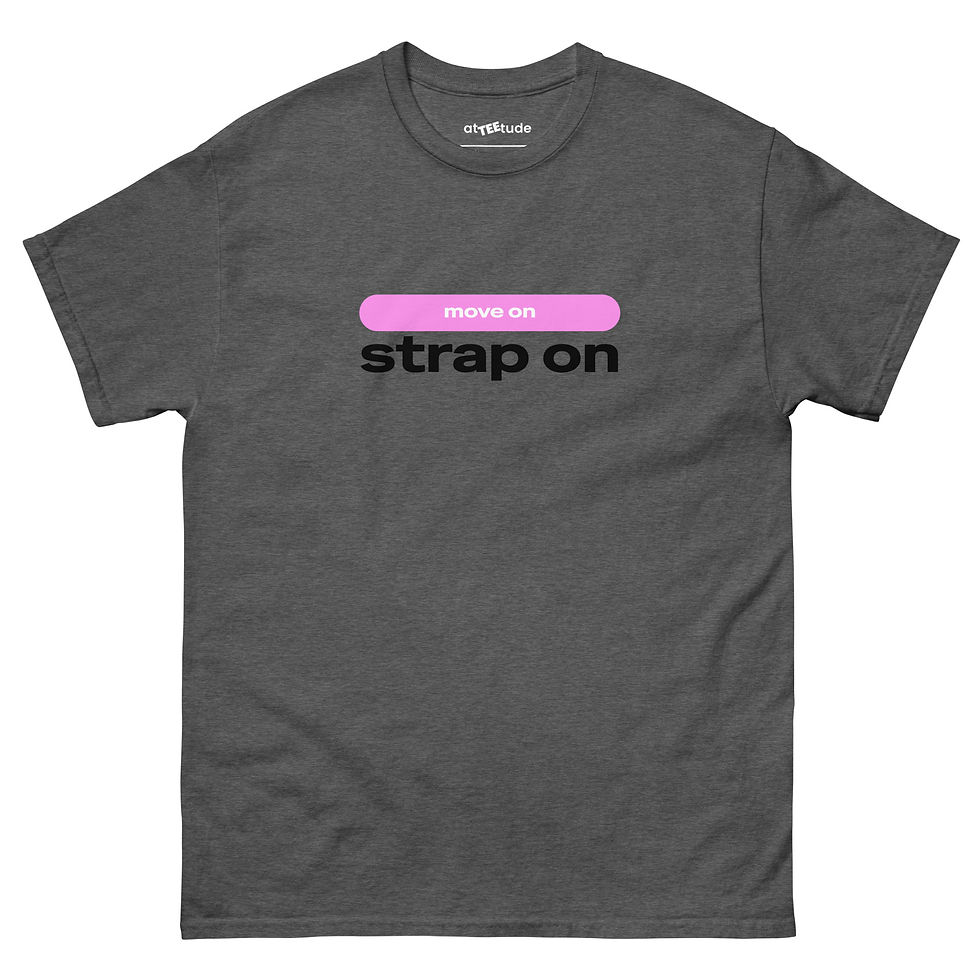 Miniatura: Move On T shirt Unisex Stampa Nera