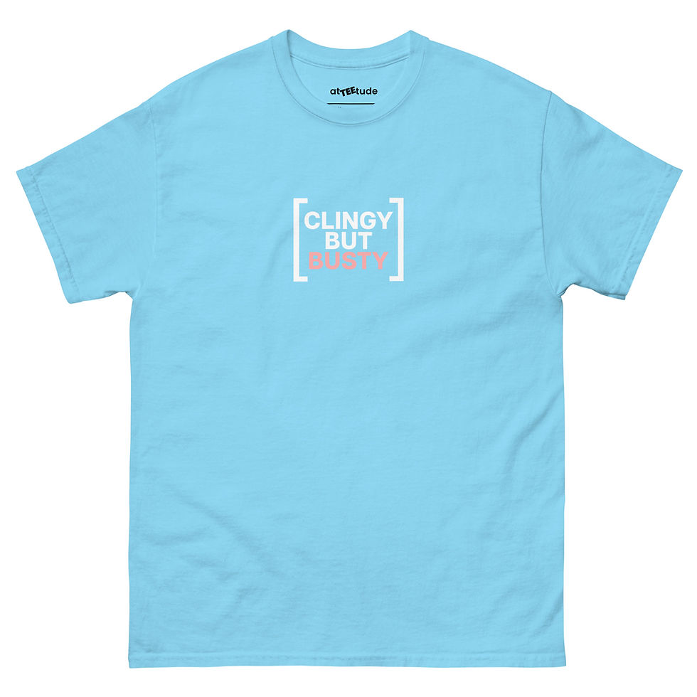 Miniatura: Clingy but... T shirt Unisex Stampa Bianca