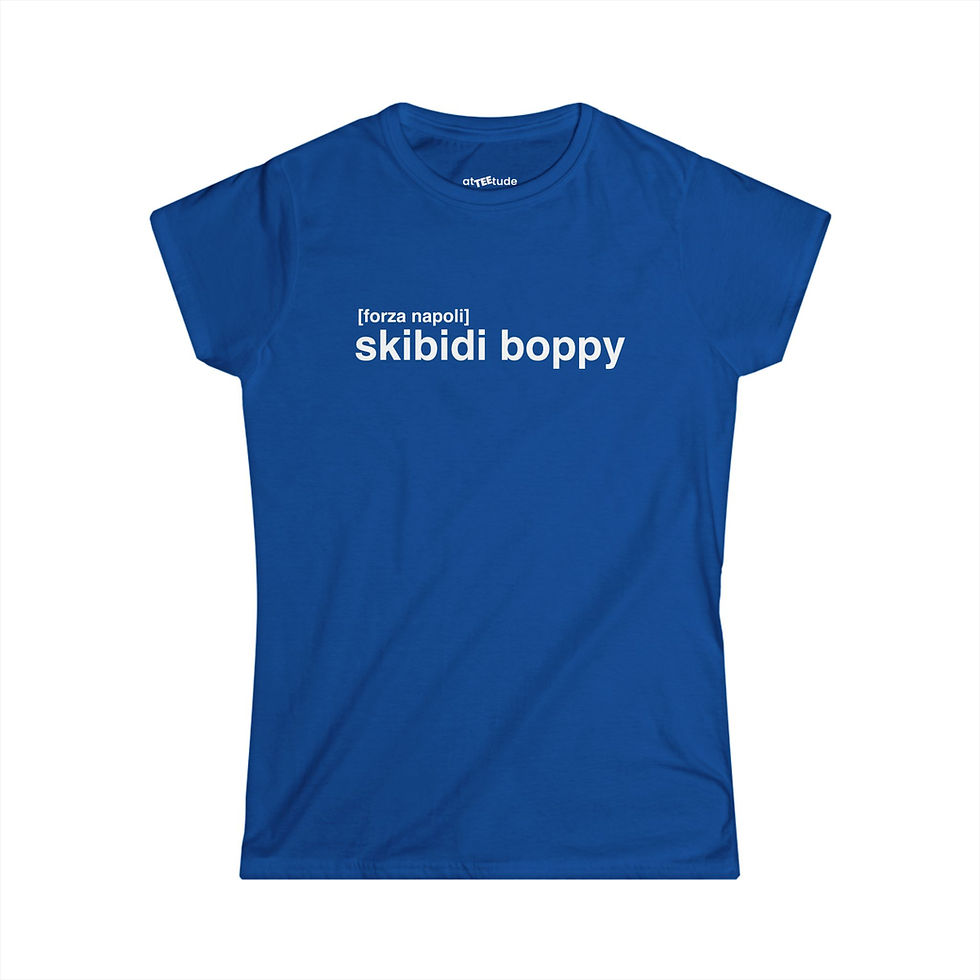 Miniatura: Forza Napoli Skibidi Boppy T shirt Donna