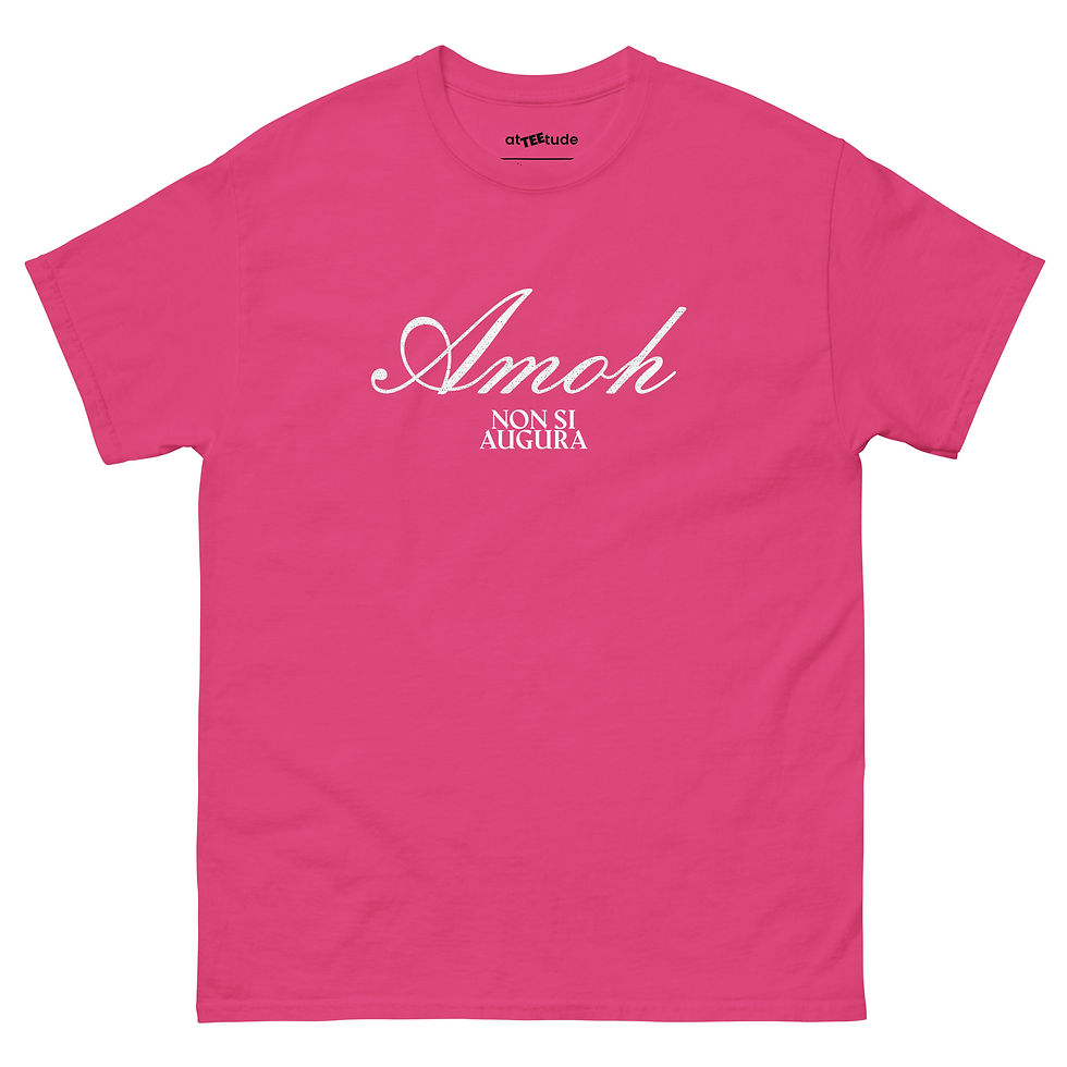 Miniatura: Amoh, Non Si Augura T shirt Stampa Bianca