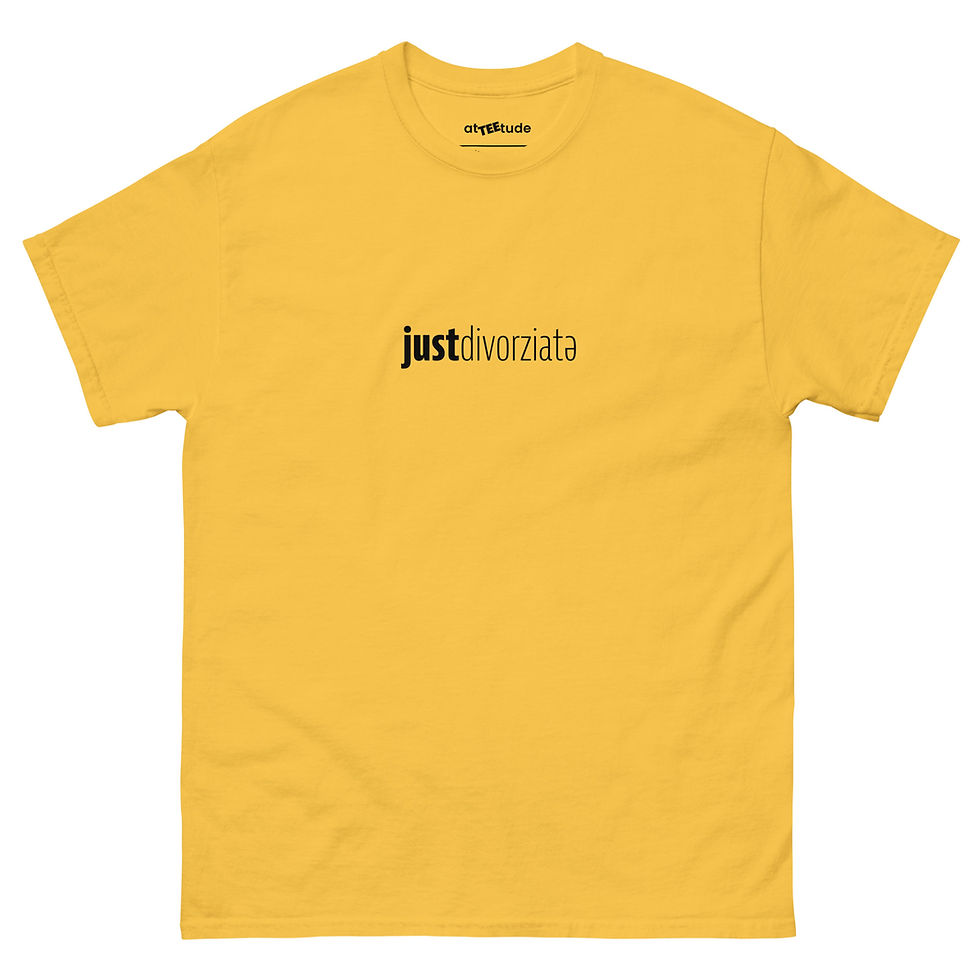 Miniatura: just divorziatə T shirt Unisex Stampa Nera