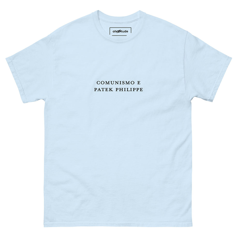 Miniatura: Comunismo e Patek T shirt Unisex Stampa Nera