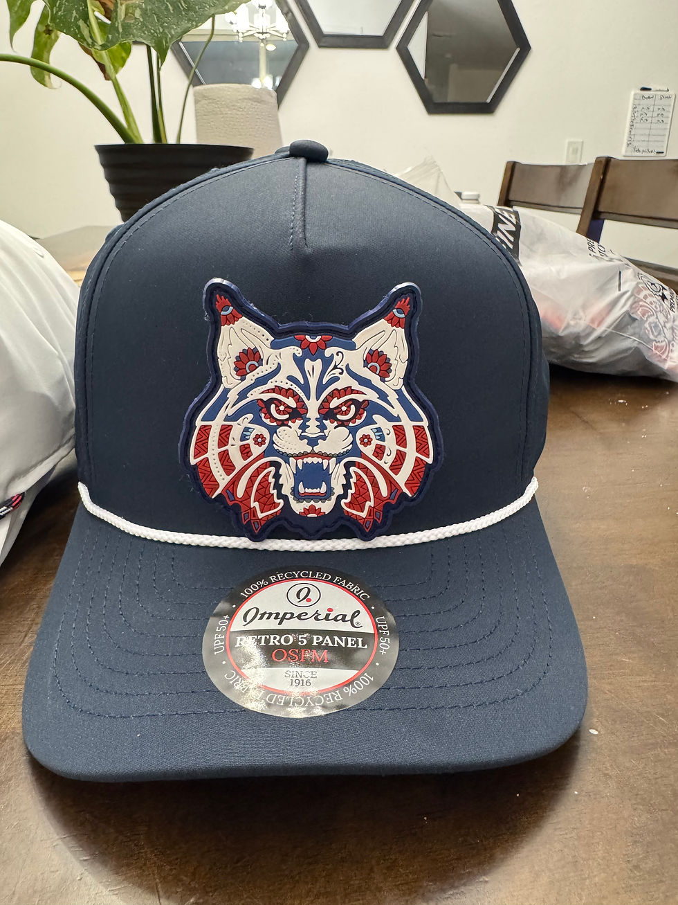 Thumbnail: Big Cat Sugar Skull Patch Hat University of Arizona Tribute