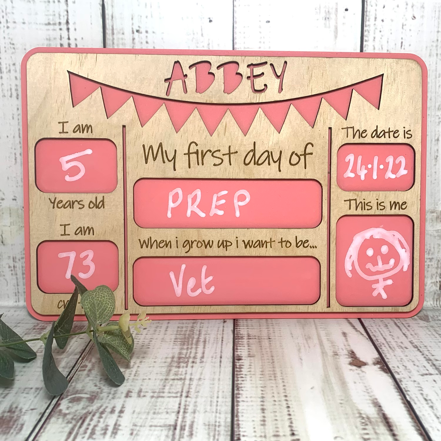 First day at School/ Kindy Board