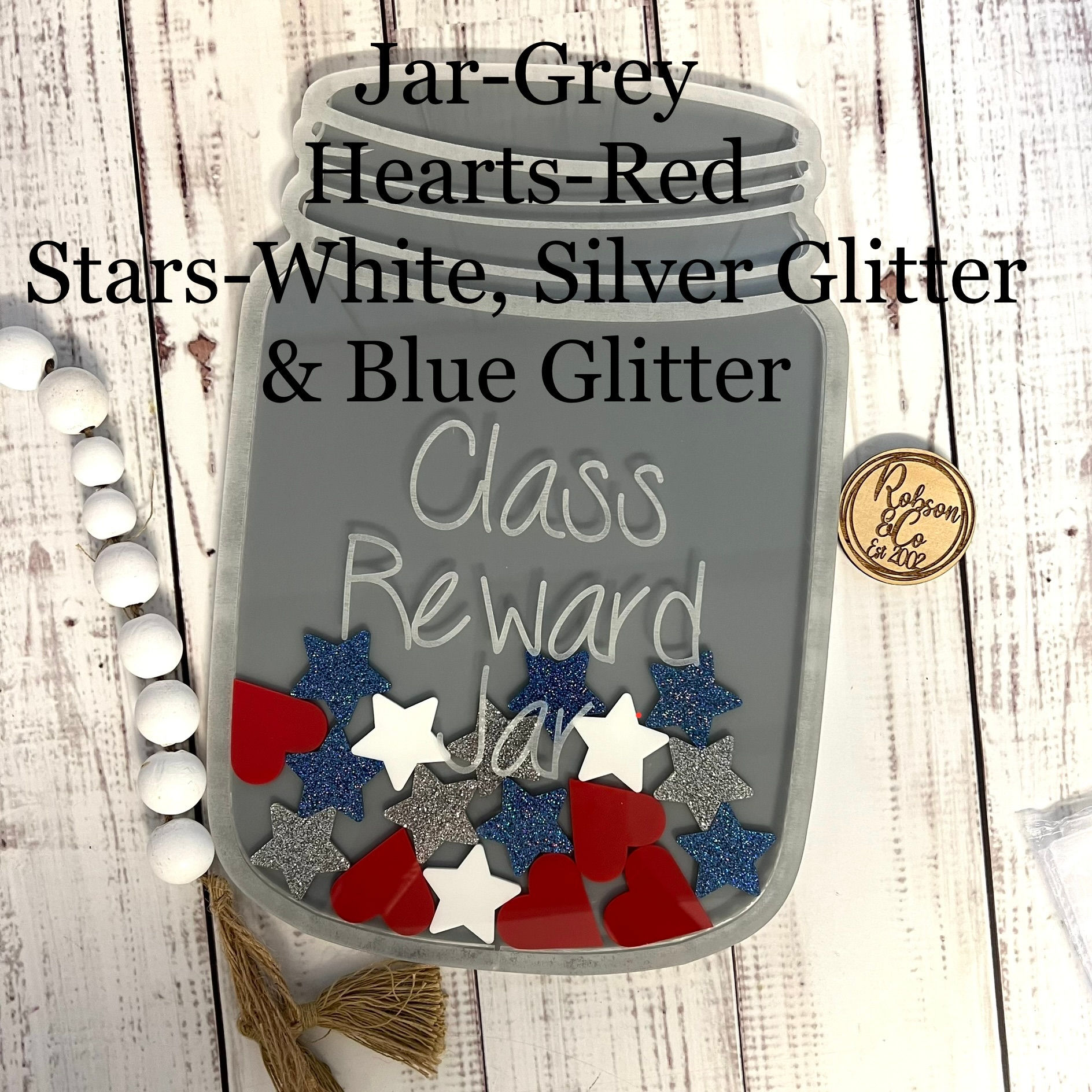 Extra Large Reward Jar with Stars or Hearts