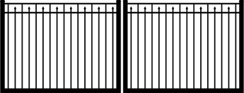 Ella Marie fence top gate, but split in the middle
