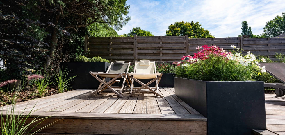 Terrasse en bois à Seraing