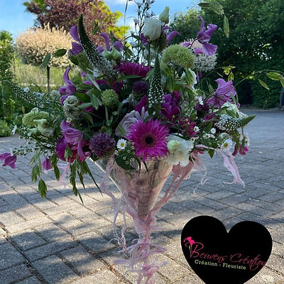 montage bouquet fleurs