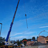 Grue sur un chantier
