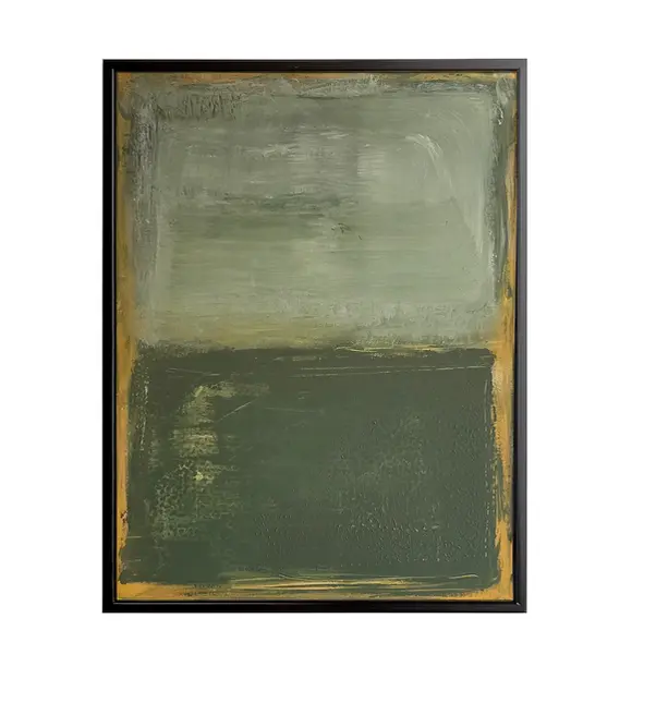 Minimalistisches abstraktes Kunstwerk mit ruhigen Farbflächen