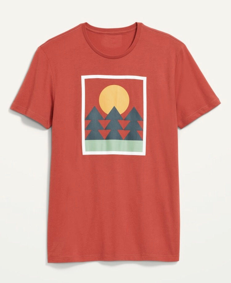 Mens graphic old navy tee 