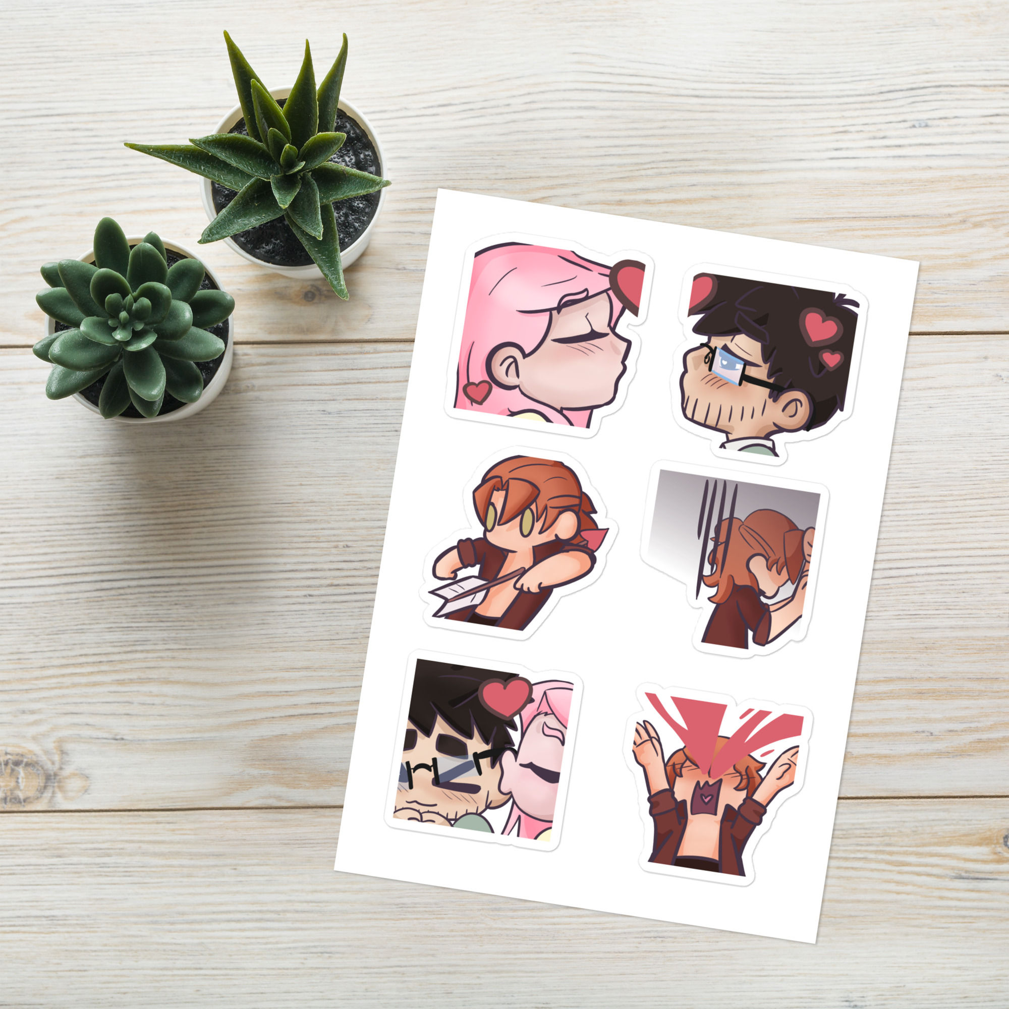 Sticker sheet - A Sirens Realm Love Triangle