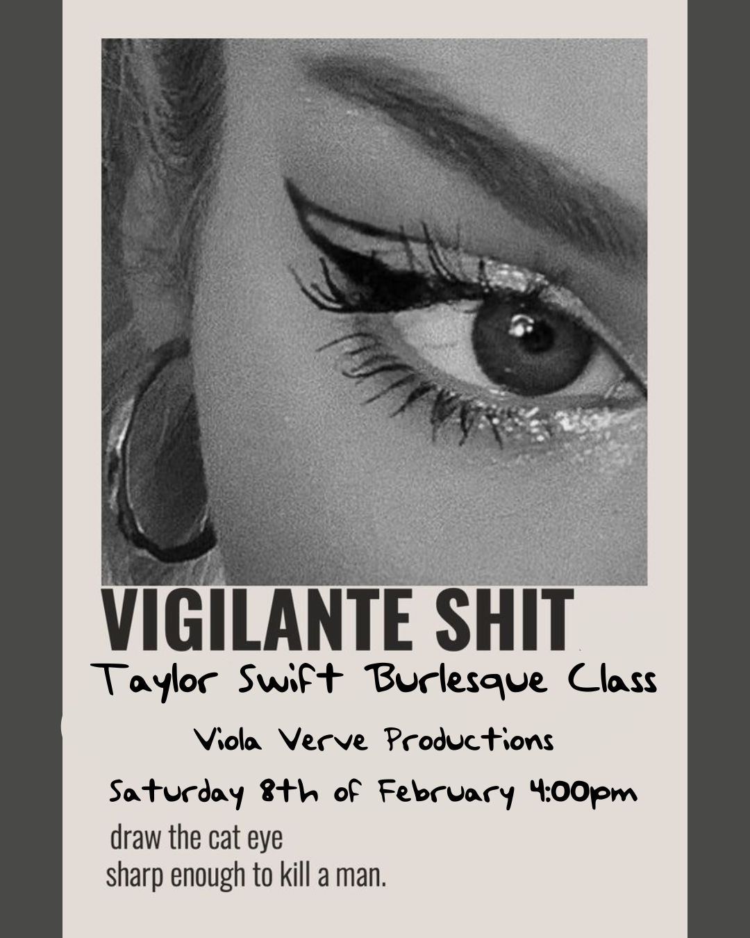 T Swift Burlesque Workshop
