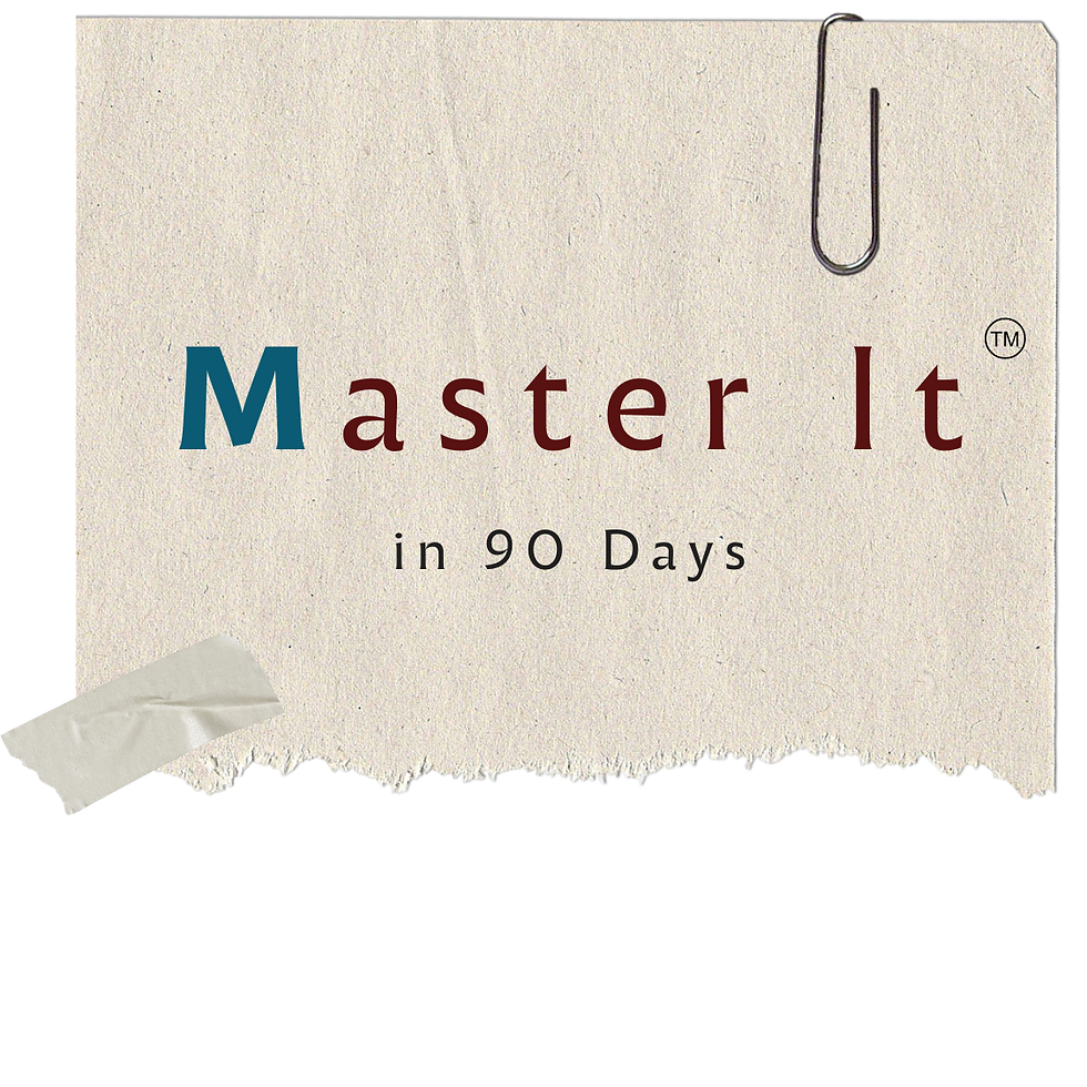"Master It in 90 Days" is your partner, your companion in self-improvement.