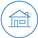 House in blue