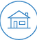 House in blue