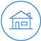 House in blue