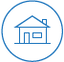 House in blue