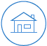 House in blue