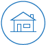 House in blue