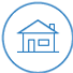 Casa em azul