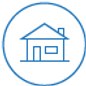 Casa in blu