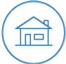 House in blue